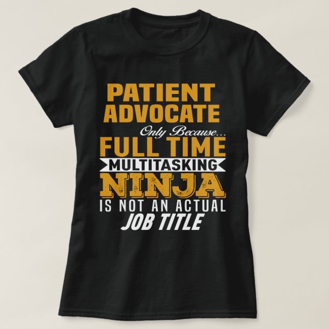 Patientadvokat T Shirt (Design framsida)