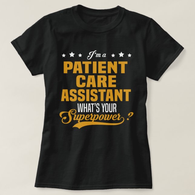Patientassistent T Shirt (Design framsida)