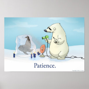 Patientens Polar Bear Poster