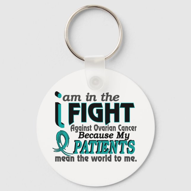 Patienternas Elak World to Me Ovarian Cancer Nyckelring (Framsida)