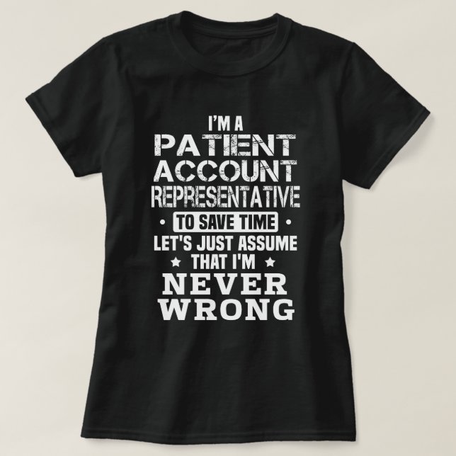 Patientkontorepresentant T Shirt (Design framsida)