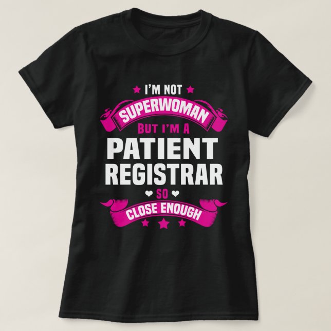 Patientregistrator T Shirt (Design framsida)
