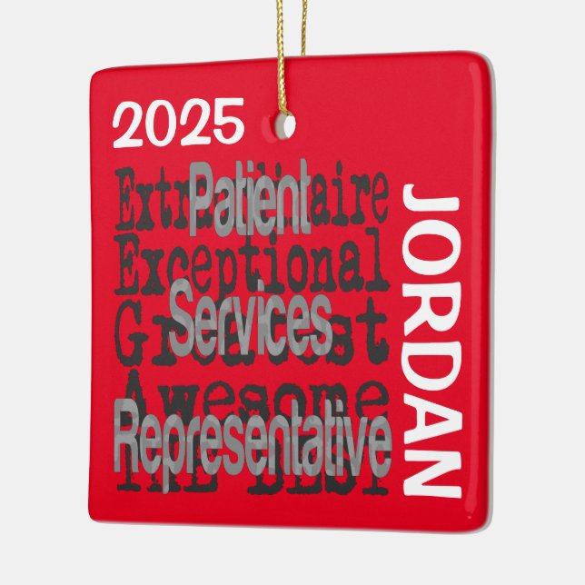 Patienttjänstrepresentant Extraordinaire Julgransprydnad Keramik (Vänster)
