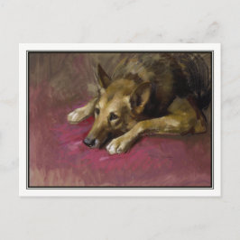 Patienttysk shepherd av Marino Lenci Vykort