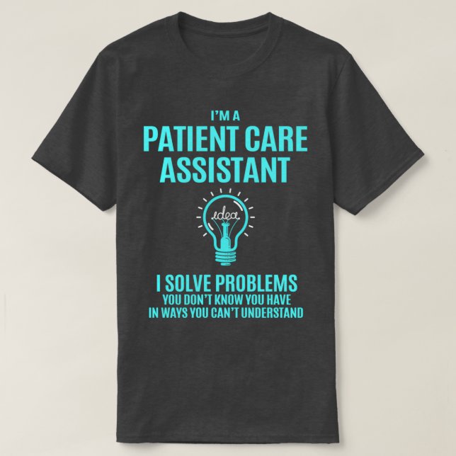 Patientvårdsassistent I Lös problem - Giftartikel T Shirt (Design framsida)