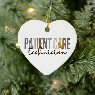 Patientvårdstekniker PCT-gåvor Julgransprydnad Keramik