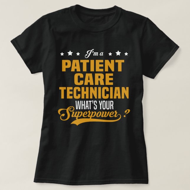 Patientvårdstekniker T Shirt (Design framsida)