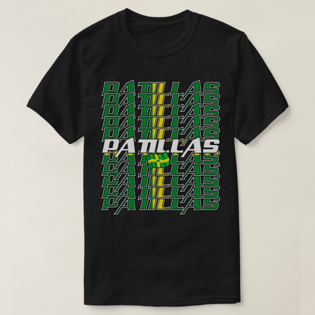 Patillas Cascade text 3 T Shirt (Design framsida)