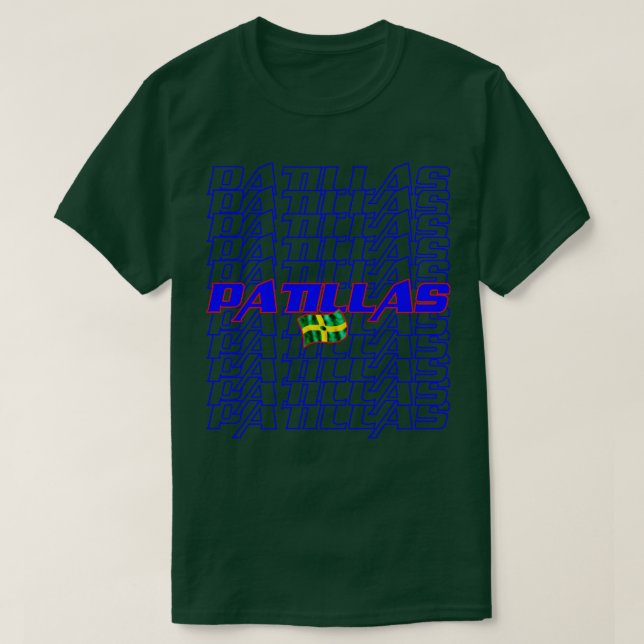 Patillas Cascade text T Shirt (Design framsida)