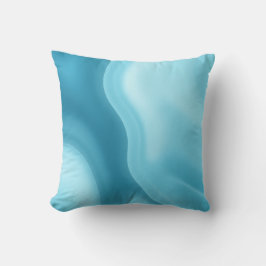 Patina Blå Mjuk Glöd Gradient Abstrakt Kudde