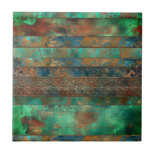 Patina inspirerade till den industriella frikostig kakelplatta