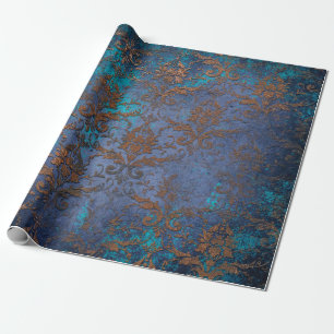 Patina Rulla Work Flowers on Lila Presentpapper