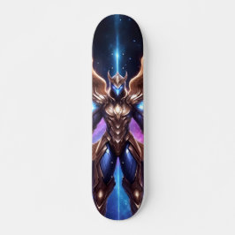 Patineta Alienígena Con Armazón Dorado  Mini Skateboard Bräda 18,5 Cm