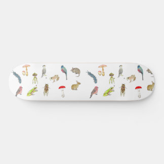 Patineta con ilustraciones de naturaleza mini skateboard bräda 18,5 cm