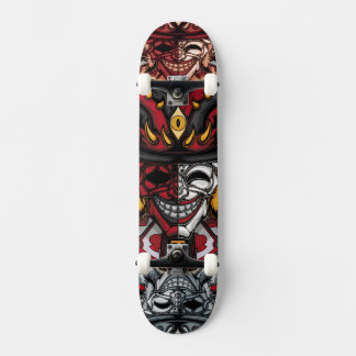 Patineta Máscara del bromista Mini Skateboard Bräda 18,5 Cm