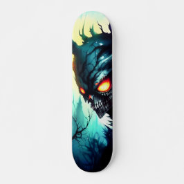 Patineta Oscuro Mítico Monstruo Árbol Mini Skateboard Bräda 18,5 Cm