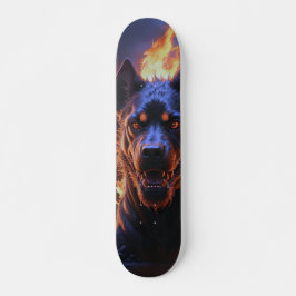Patineta Perro Negro Infernal Mini Skateboard Bräda 18,5 Cm