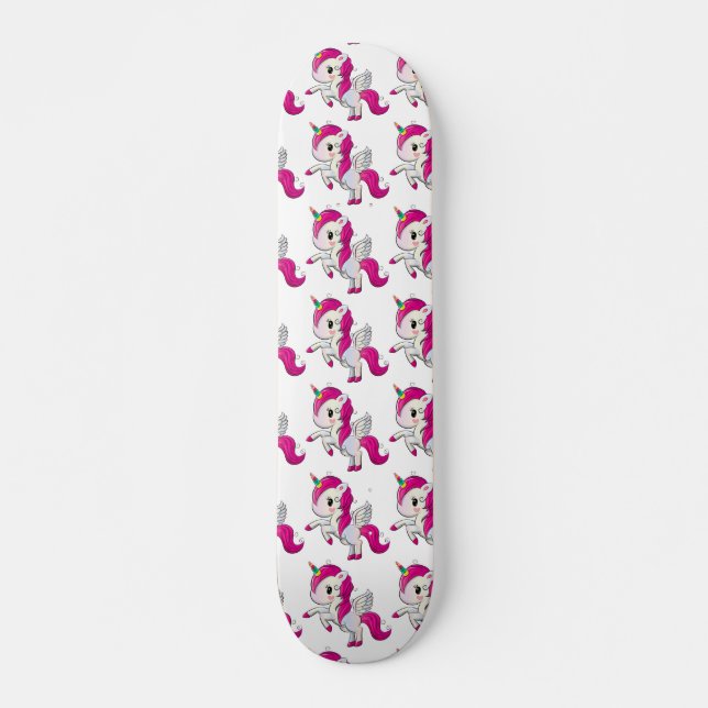 Patinetas de unicornio mini skateboard bräda 18,5 cm (Framsida)