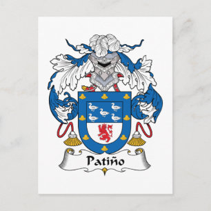 Patino Family Crest Vykort