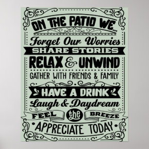 Patio Poster