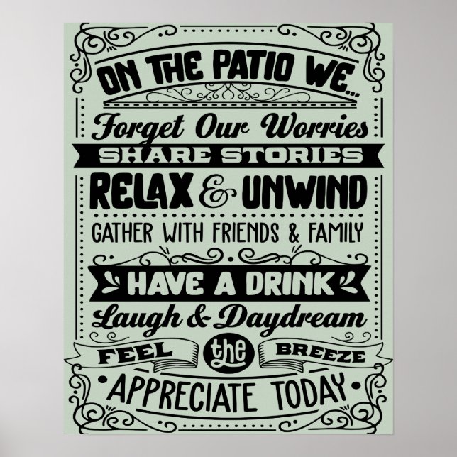 Patio Poster (Framsidan)