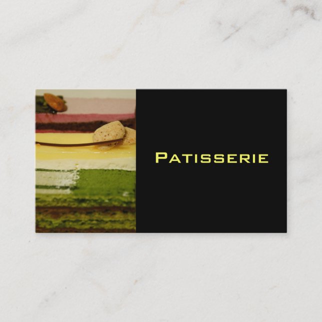Patisserie Affärskort II Visitkort (Framsida)