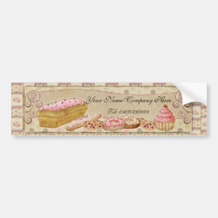 Pâtisserie - bakelserbildekal med tårtor bildekal