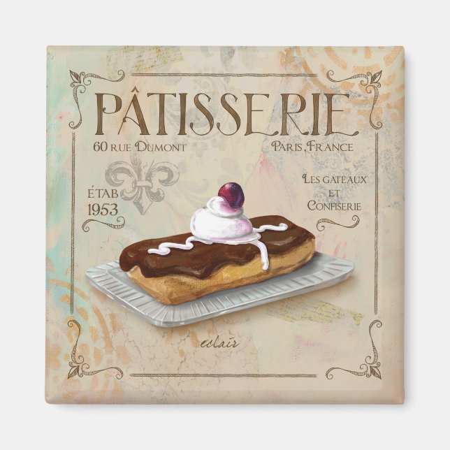 Patisserie Eclair magnet (Framsidan)