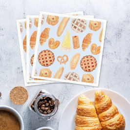 Patisserie Fransk Bakery Pastry Bread Food Art Pappersservett
