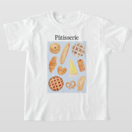 Patisserie Fransk Bakery Pastry Bread Food Art T Shirt