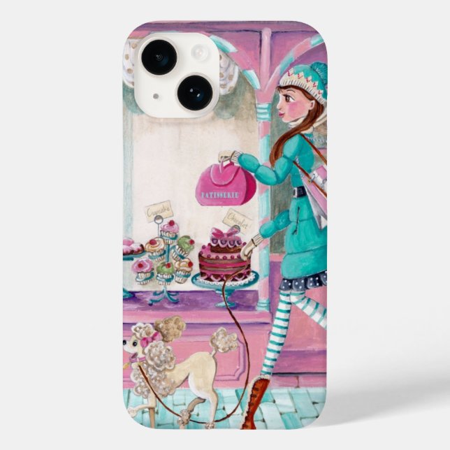 Patisserie Mode Girl - Iphone 6 plus fodral (Baksida)
