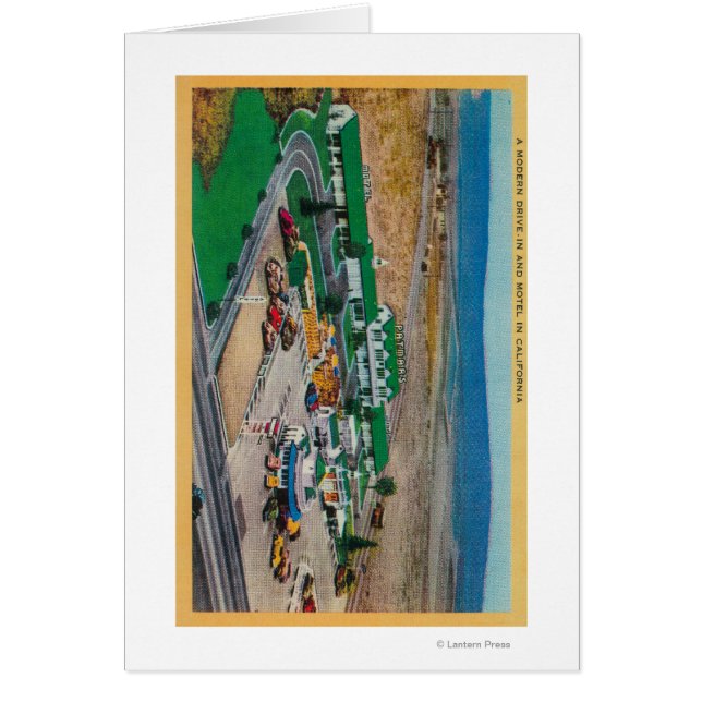 Patmars Motel och Modern Drive-InState Hälsningskort (Framsidan)