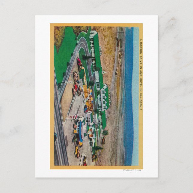 Patmars Motel och Modern Drive-InState Vykort (Framsida)