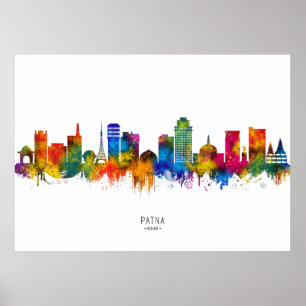 Patna Bihar Siluett Poster