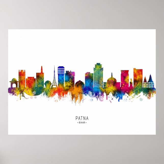 Patna Bihar Skyline Poster (Framsidan)