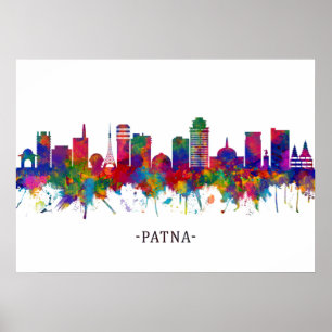 Patna Bihar Skyline Poster