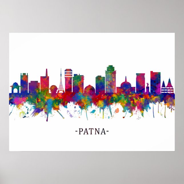 Patna Bihar Skyline Poster (Framsidan)
