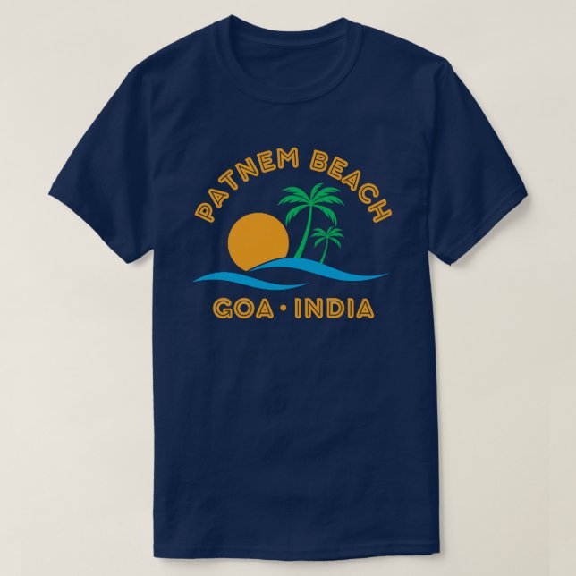 PATNEM BEACH-GOA INDIA T SHIRT (Design framsida)