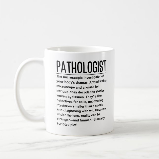 patolog kaffemugg (Vänster)