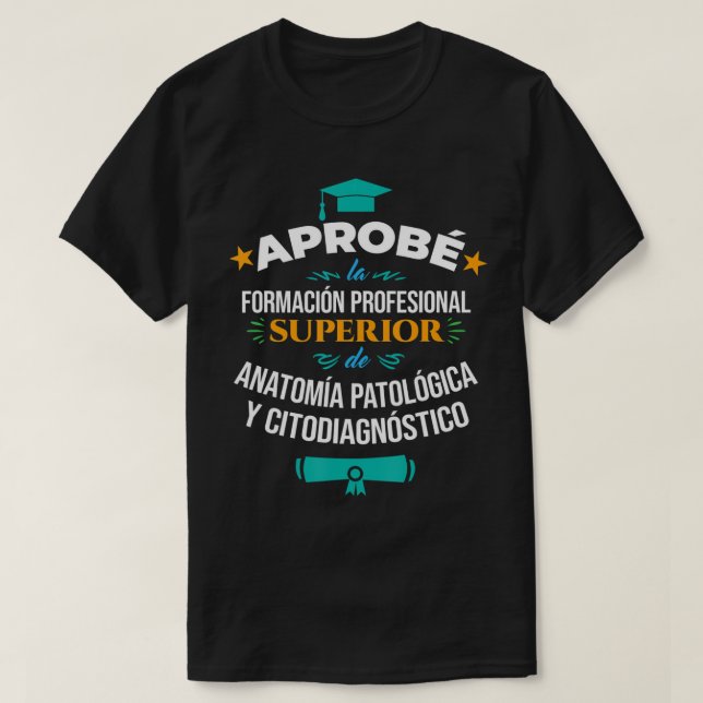 Patologisk anatomi och cyodiagnostiskt överlägsen  t shirt (Design framsida)