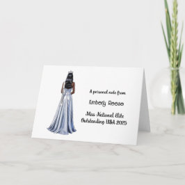 Påtonkort för Anpassningsbar med kronad bläckfisk Tack Kort