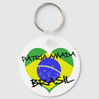 Pátria Amada Brasil Nyckelring