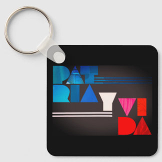 Patria y Vida Black Blue Red Nyckelring