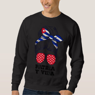 Patria Y Vida Patriotic Women's Free Cuba Lång Ärmad Tröja