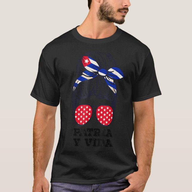 Patria Y Vida Patriotic Women's Free Cuba T Shirt (Framsida)