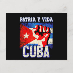 Patria y vida sos Cuba Vykort