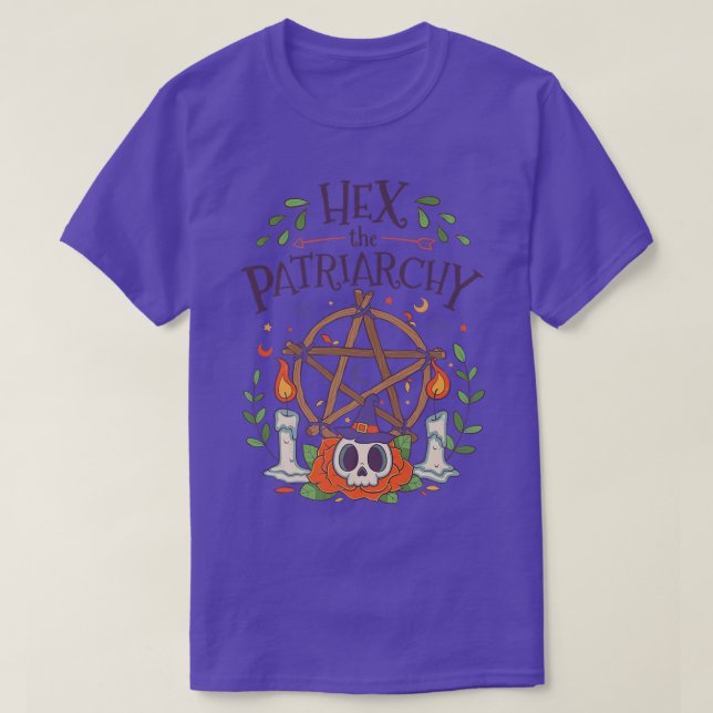 "Patriarchy Funny Feminist Halloween 4500" T Shirt (Design framsida)