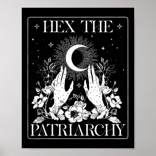 Patriarchy Halloween Feminist Witch Poster (Framsidan)