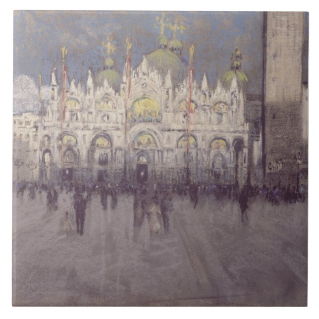 Patriarkaliska katedralbasilikan Sankt Markus Kakelplatta (Framsidan)