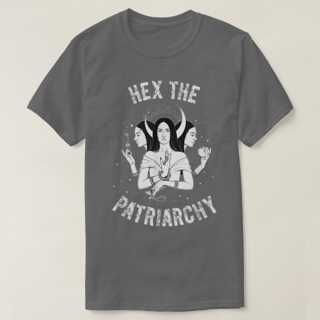 Patriarkatet Hecate Triple Måne Goddess Femin T Shirt (Design framsida)